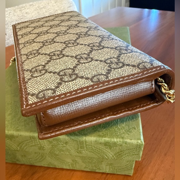 GUCCI HORSEBIT 1955 WALLET WITH CHAIN - Picture 7 of 14